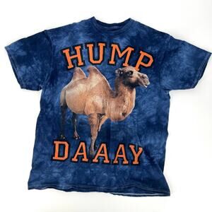 30 Tees by The Mountain Hump Day (Daaay) Camel Graphic T Shirt Tie Dye Size L